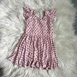 Macaron and Me neutral stars twirl dress size 12-18 months // 3635